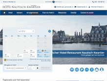Tablet Screenshot of hotelnautischkwartier.nl